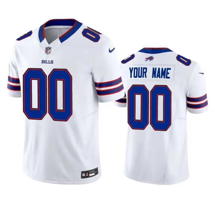 Men & Women & Youth Buffalo Bills Active Player Custom White 2023 F.U.S.E. Vapor Untouchable Limited Stitched Jersey